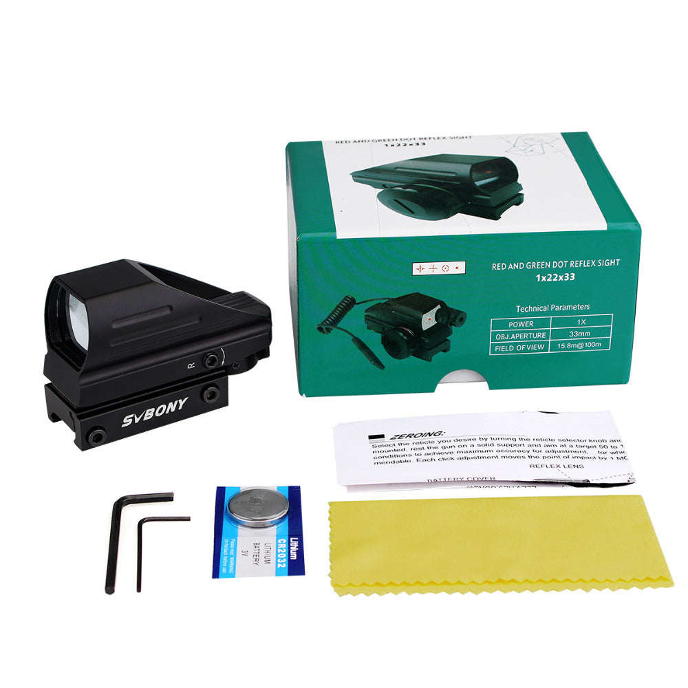 20mm Ratil Red Dot Scope Rifle Scope Optics Tactical Red Green 4 Reticle Dot Reflex Optics Sight ...