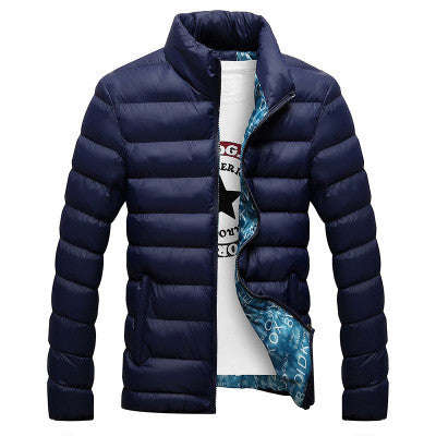 2017 New Jacket Men Hot Sale Quality Autumn Winter Warm Outwear Brand Coat Casual... - Grey blue / M