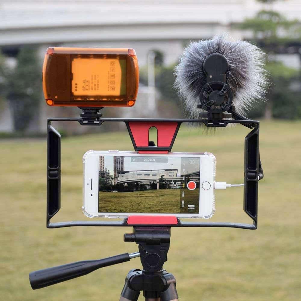 Phone Stabilizer Filmmaker Movies Camera Holder Phone Clip Cold Shoe Mount