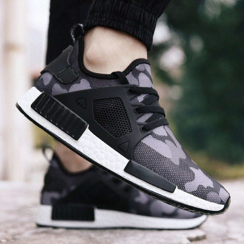 New men 's shoes breathable casual shoes lace sports shoes fashion shoes - gray / 41