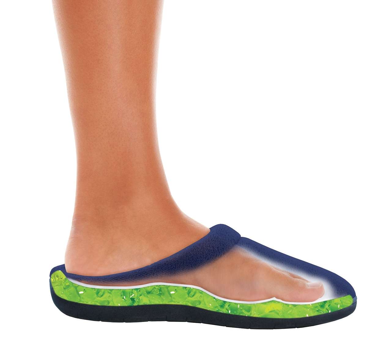 Unisex Memory Foam Slippers - M / Black