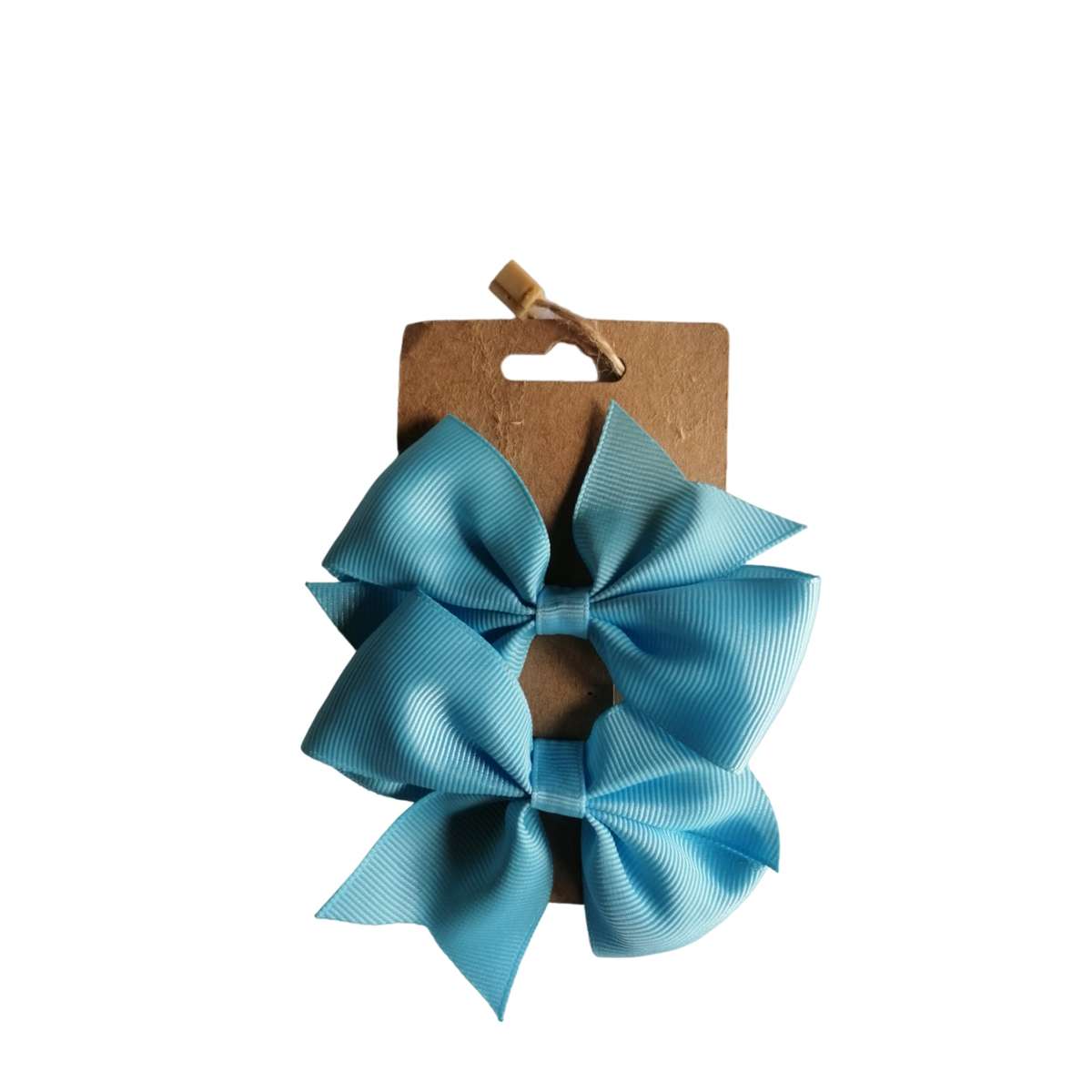 2 Piece Medium Hair Bow Clips -Asssorted Colours