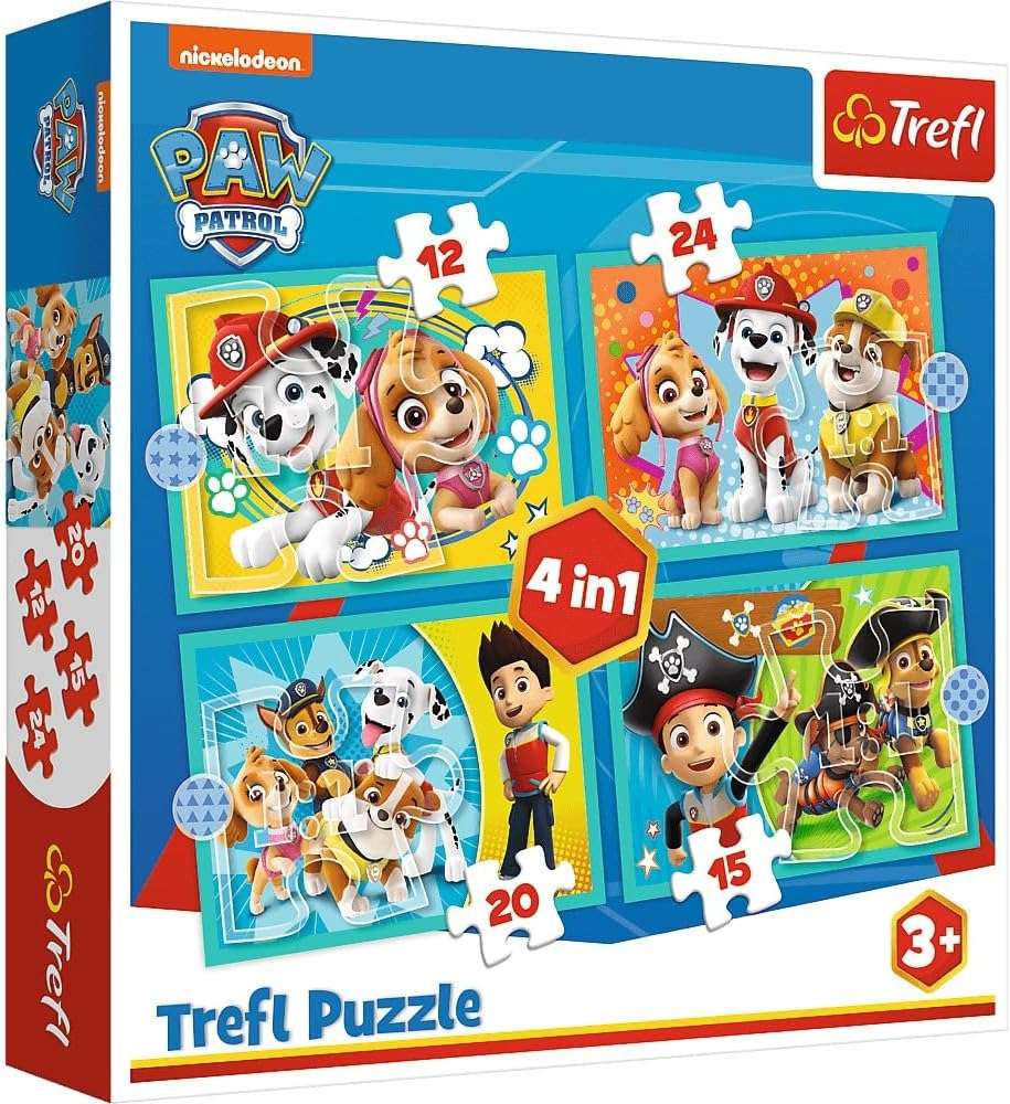 Trefl 4-in-1 Paw Patrol Team Puzzle