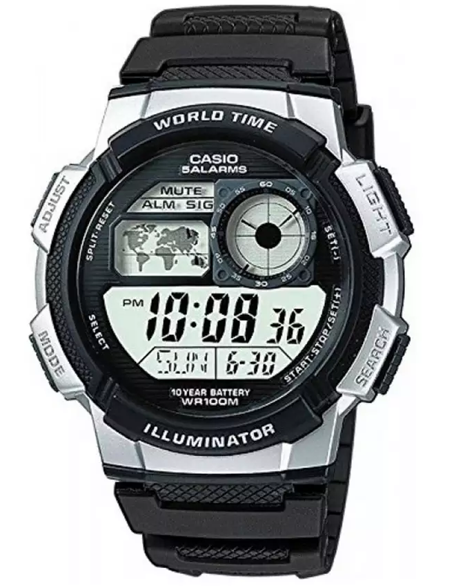 Casio Men's Black Resin Strap Watch AE-1000W-1A2VEF