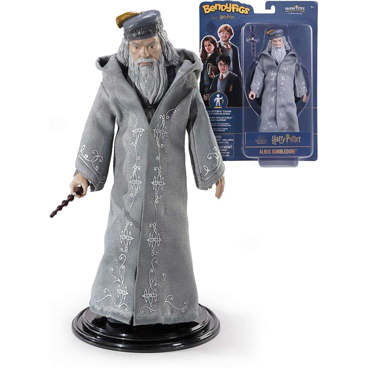 BendyFigs Albus Dumbledore Bendable Figure & Display Stand