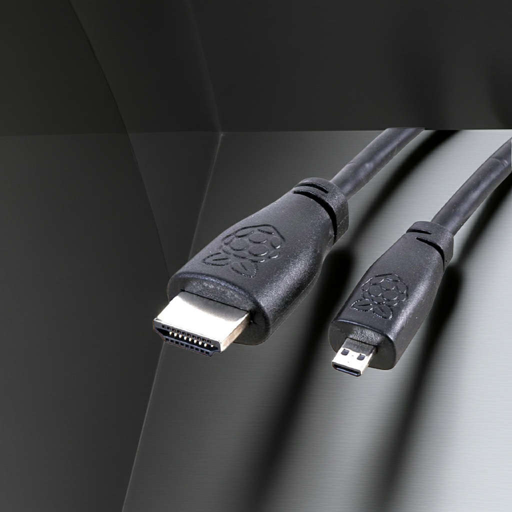 HDMI to Micro HDMI Cable for Raspberry Pi 4/5 Model B, 2 m