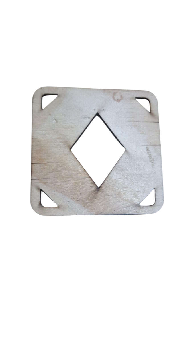 Wooden Single Card Cup Coaster