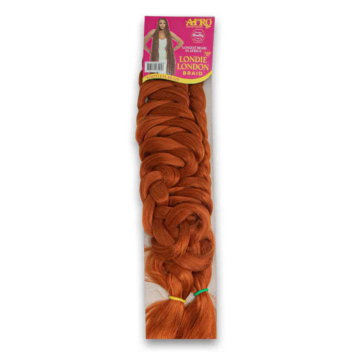 AFROTEX LONDIE LONDON BRAID 100" #FOX BROWN