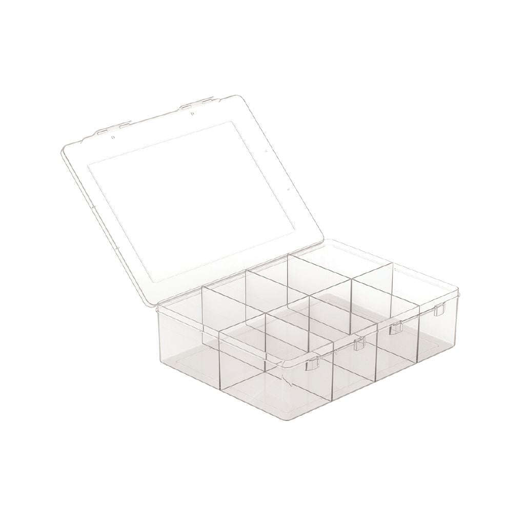 Storage Box 8 Compartment Clear