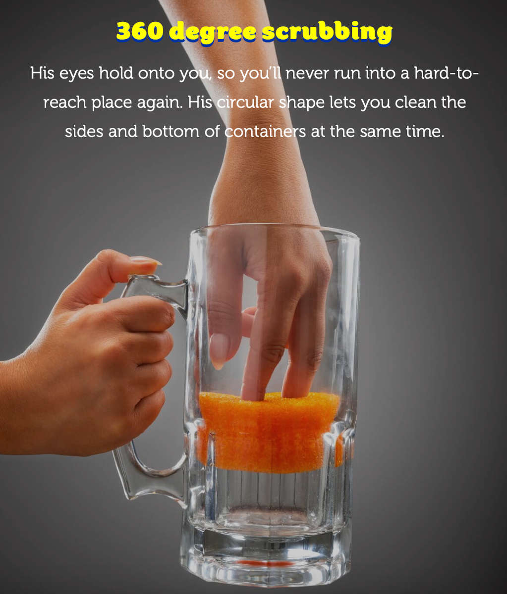 Scrub Daddy Colors Flex Texture Scrubber Sponges, 8 Pack