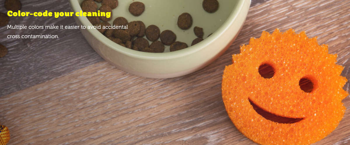 Scrub Daddy Colors Flex Texture Scrubber Sponges, 8 Pack