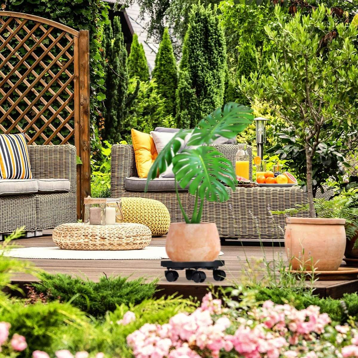 Round Plastic Trolley