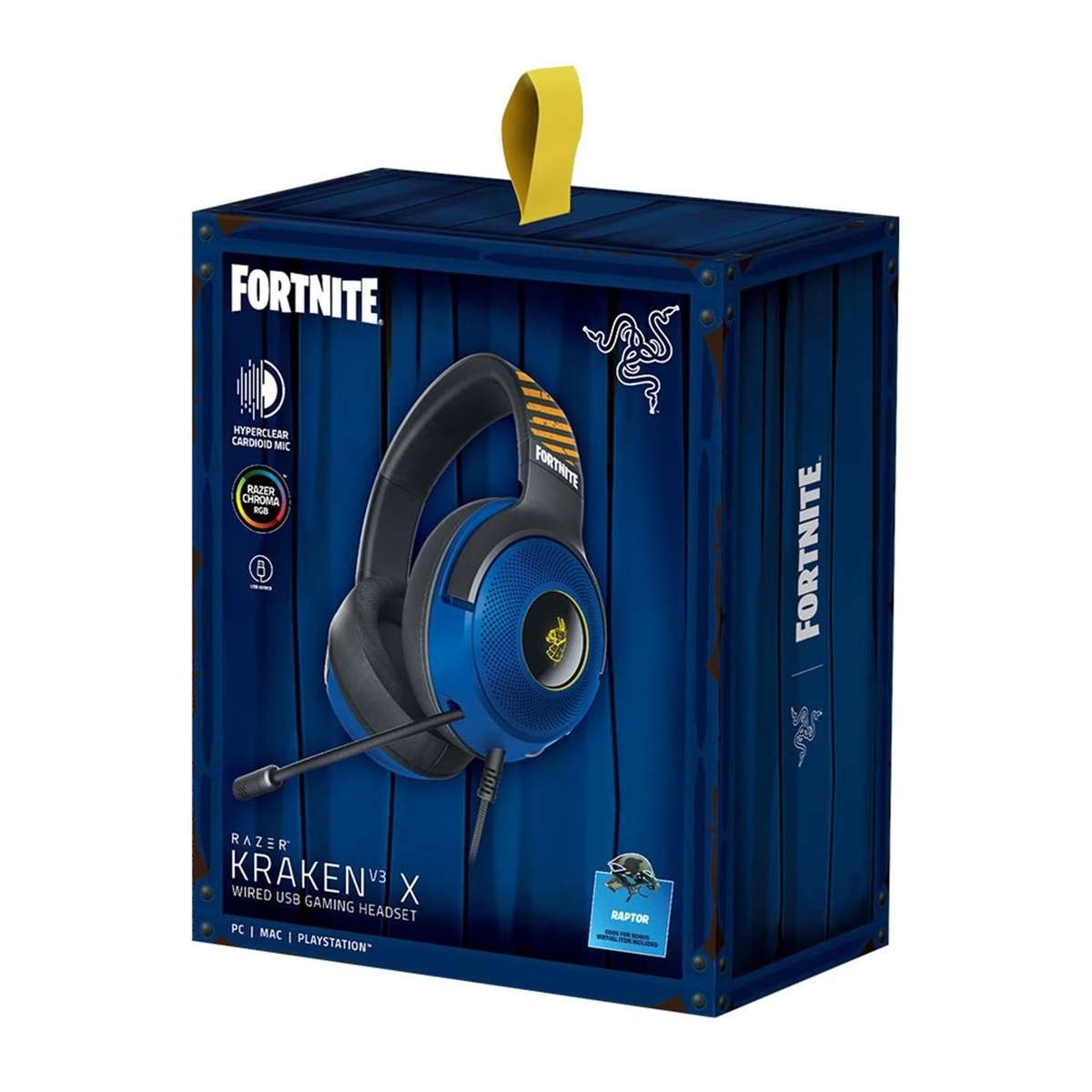 Razer Kraken V3 X Wired USB Gaming Headset  Fortnite Edition