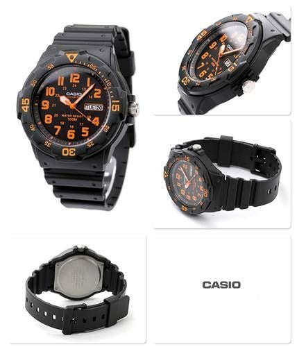 Casio Men's Sports Analogue Watch - Orange (Parallel Import)