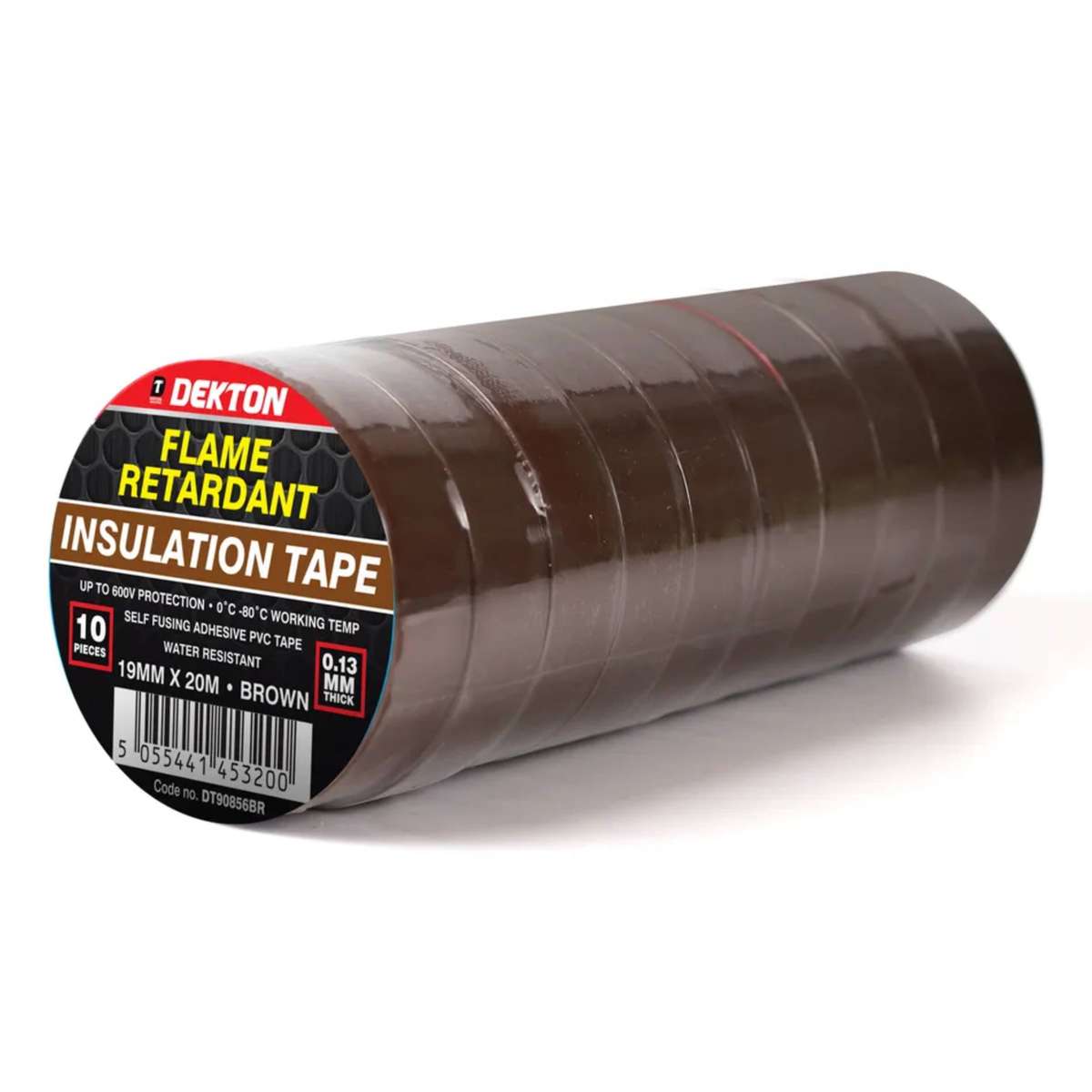 DEKTON 10PC Insulation Tape Brown