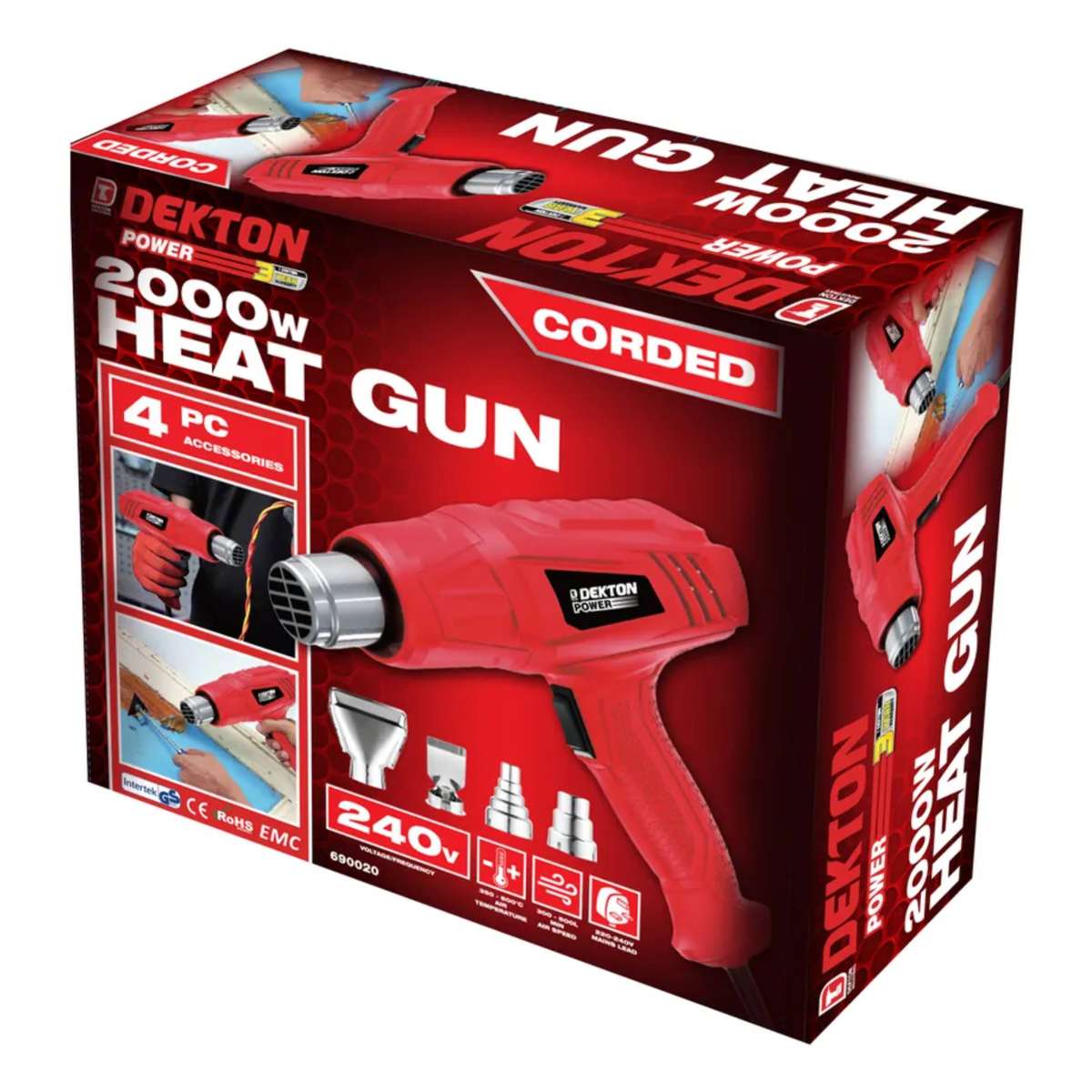 DEKTON 2000W Heat Gun