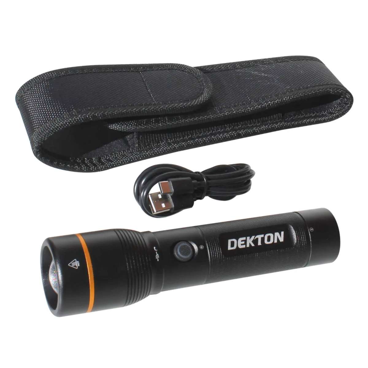 DEKTON Pro Light XP 2000 Professional Rechargeable Torch - 2000 Lumens / 300m Distance