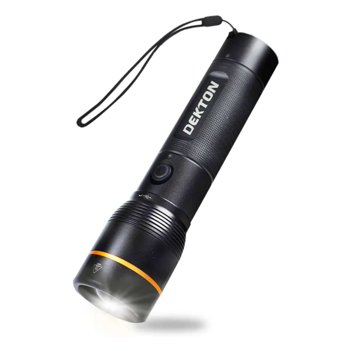 DEKTON Pro Light XP 2000 Professional Rechargeable Torch - 2000 Lumens / 300m Distance