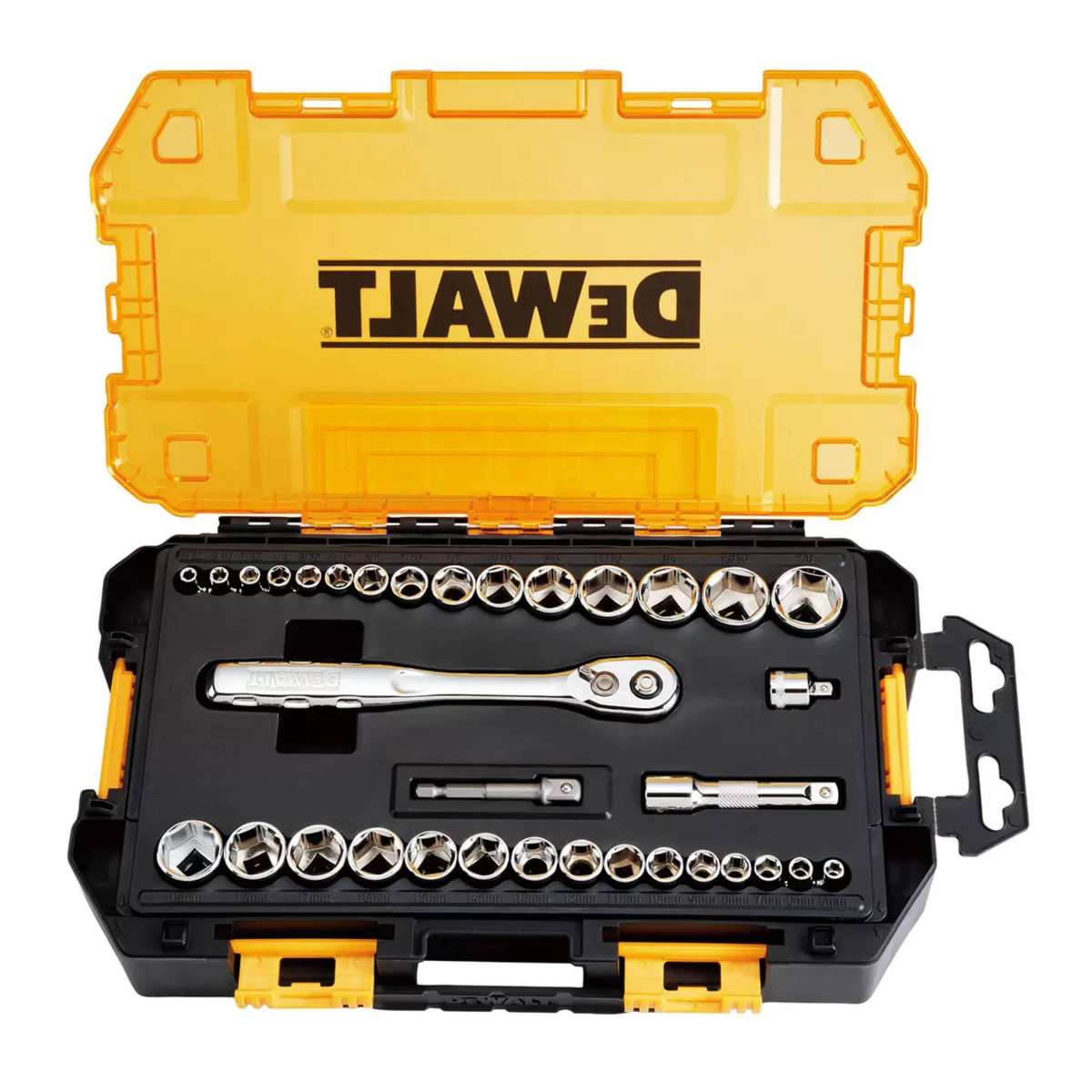 DeWalt 34-Piece Mechanics SAE & Metric Socket Set