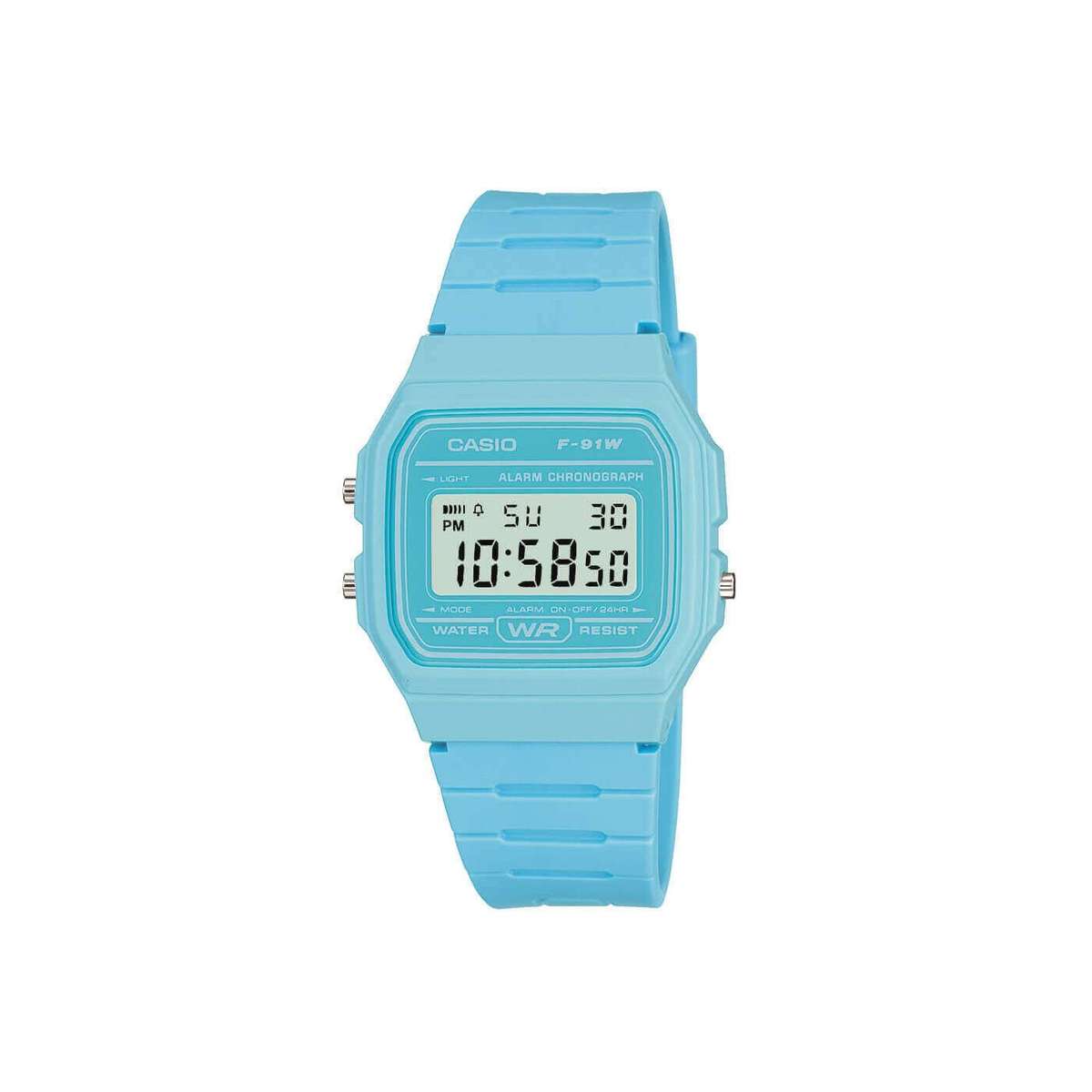 Casio Ladies Baby Blue Resin Strap Digital Watch (Parallel Import)