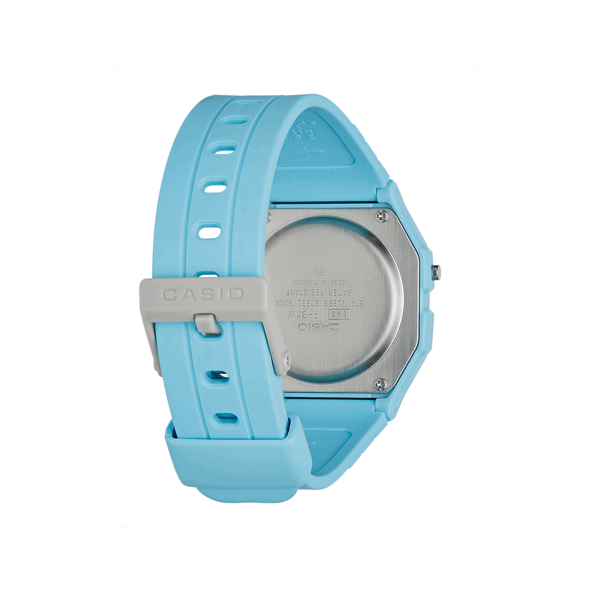 Casio Ladies Baby Blue Resin Strap Digital Watch (Parallel Import)