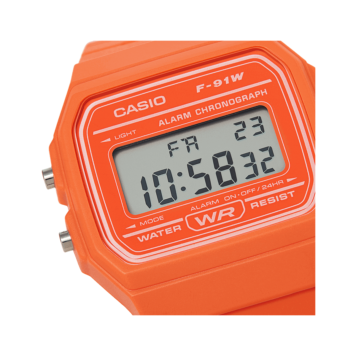 Casio Orange Resin Strap Digital Watch (Parallel Import)