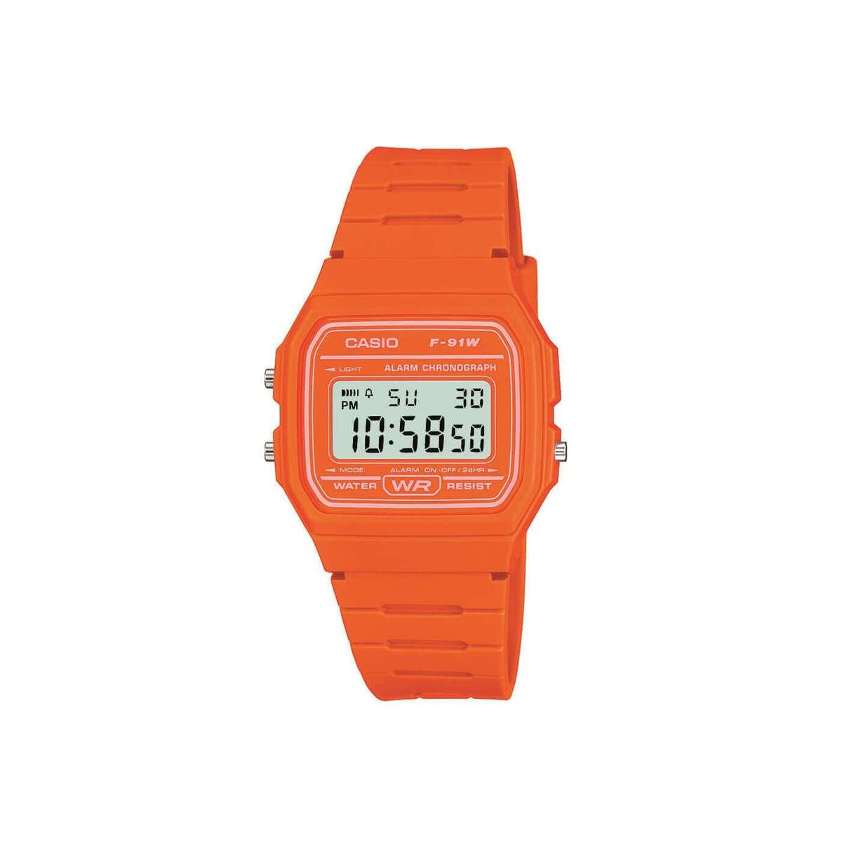Casio Orange Resin Strap Digital Watch (Parallel Import)