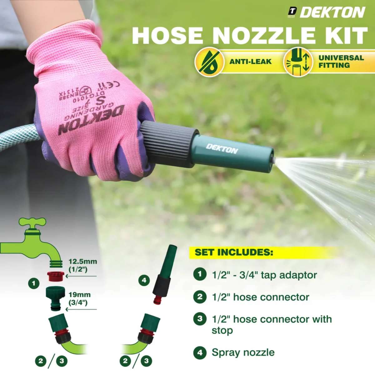 DEKTON Hose Nozzle Kit