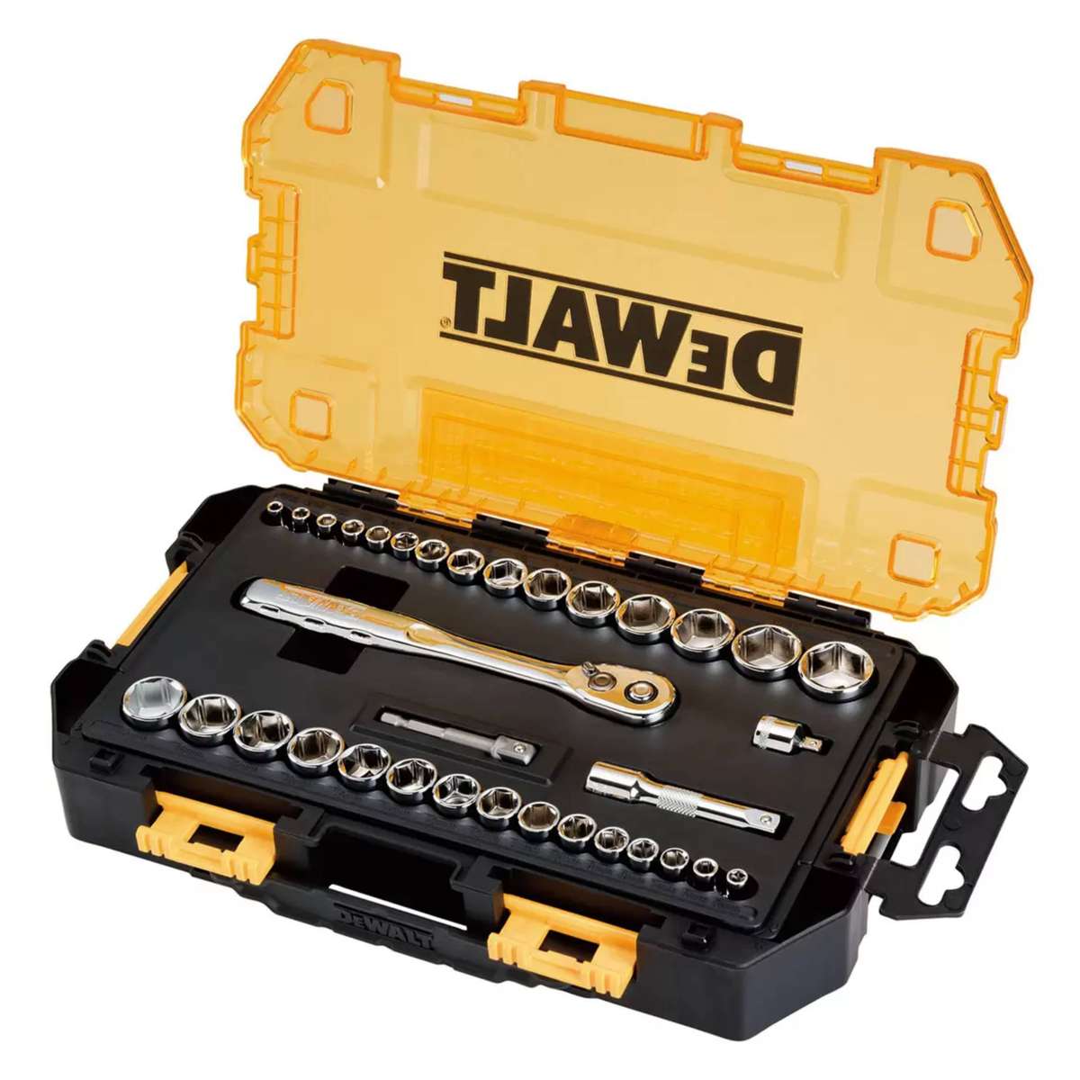 DeWalt 34-Piece Mechanics SAE & Metric Socket Set