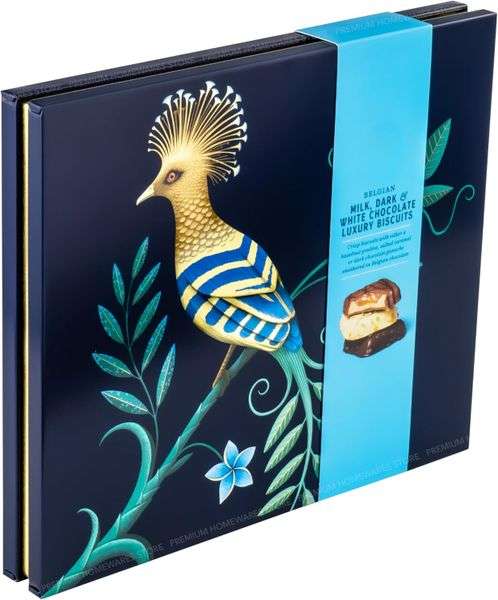 M&S Belgian Luxury Biscuits in Decorative Bird Presentation Gift Tin 380g