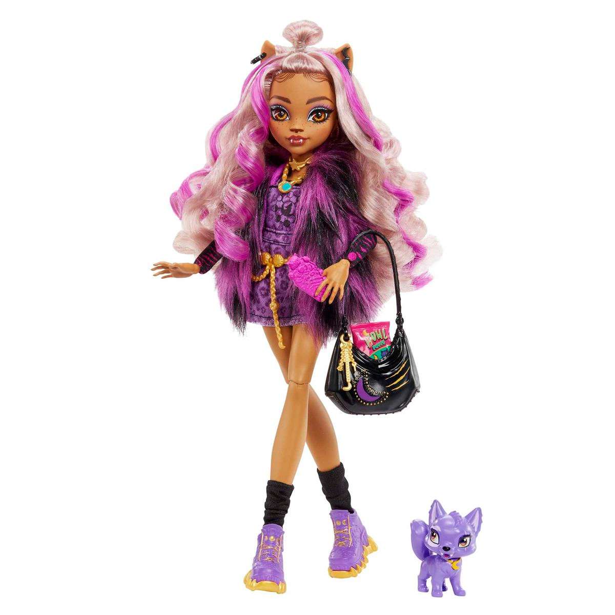 Monster High Dolls With Fashions, Pets And Accessories - Clawdeen Wolf