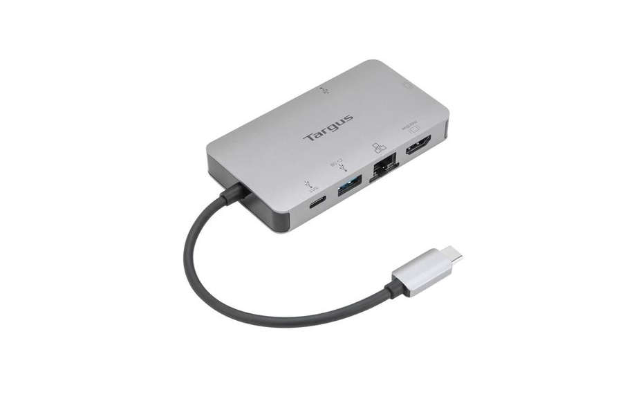 Targus USB-C DP Alt Mode Single Video 4K HDMI/VGA Docking Station with 100W PD Pass-Thru - Silver