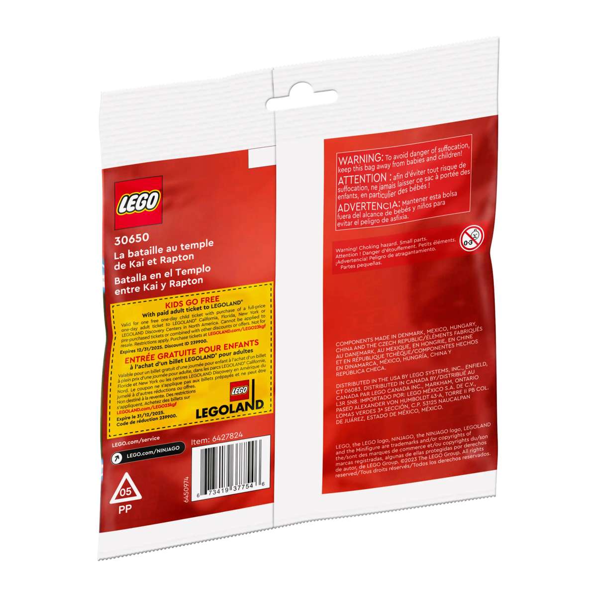 LEGO 30650 NINJAGO Kai and Rapton's Temple Battle