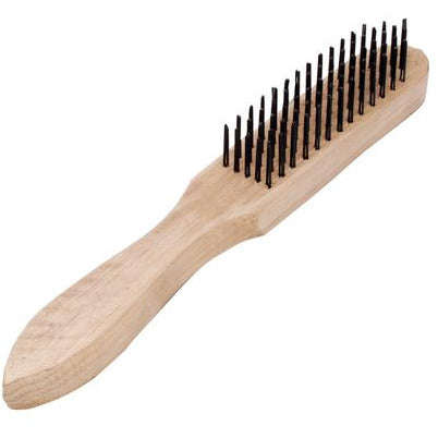 Coarse Wire Brush with Wooden Handle, 290mm, 5-Row