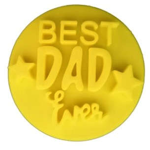 Hubbe - Cookie Embosser - Best Dad Ever with Stars