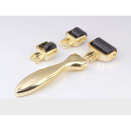 Titanium 3 in 1 Derma Roller Set - Gold