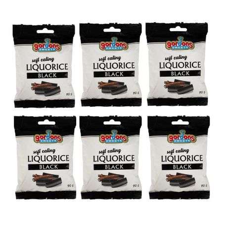 Soft Sweet Black Liquorice 90g packet