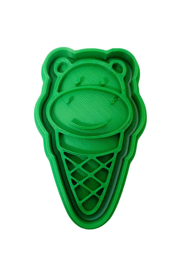 Hubbe Cookie Cutter - Ice cream Hippo