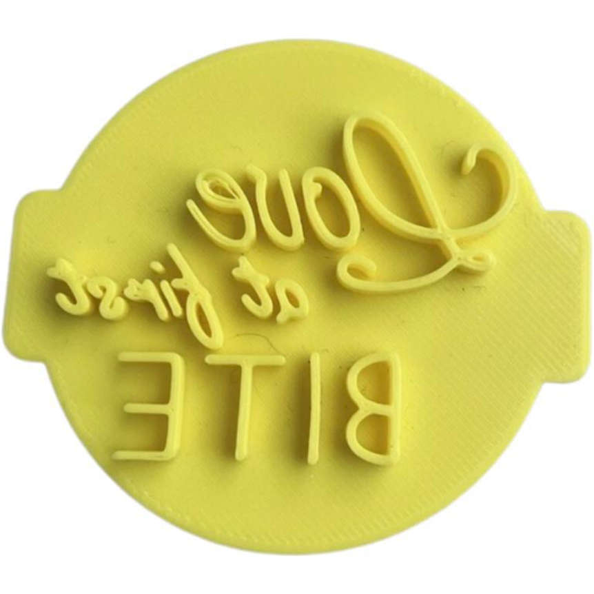 Hubbe Love at First Bite Cookie Embosser