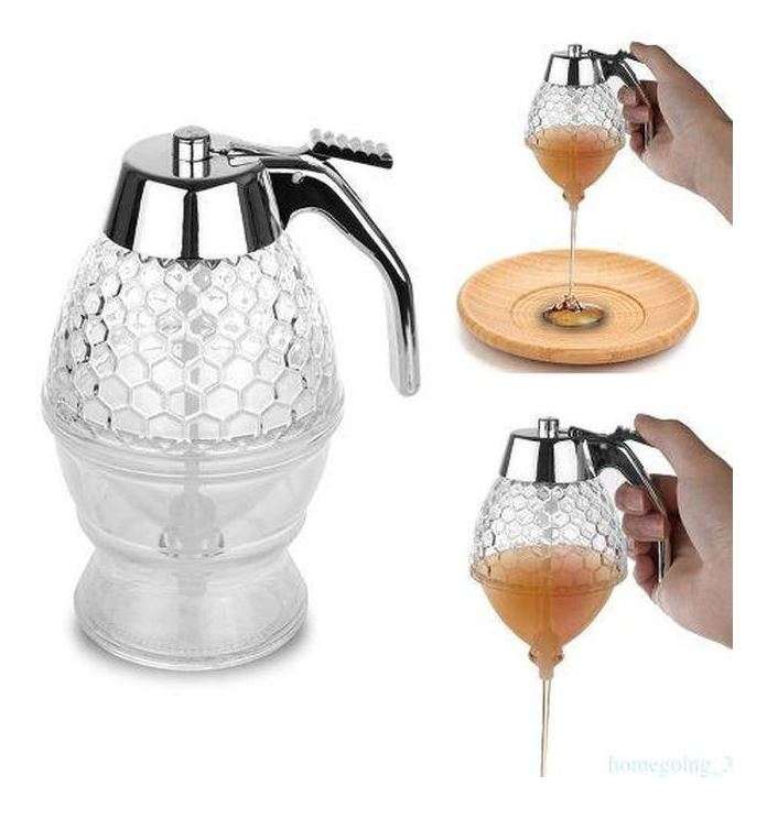 200ML Acrylic Clear Pot Honey Dispenser