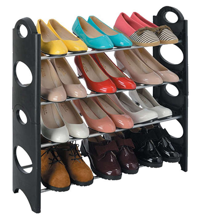 Clearance Sale - Shoe Rack - 4 Tier Black