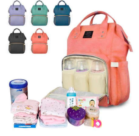 Clearance Sale -Multi-Function Nappy Backpack - Grey