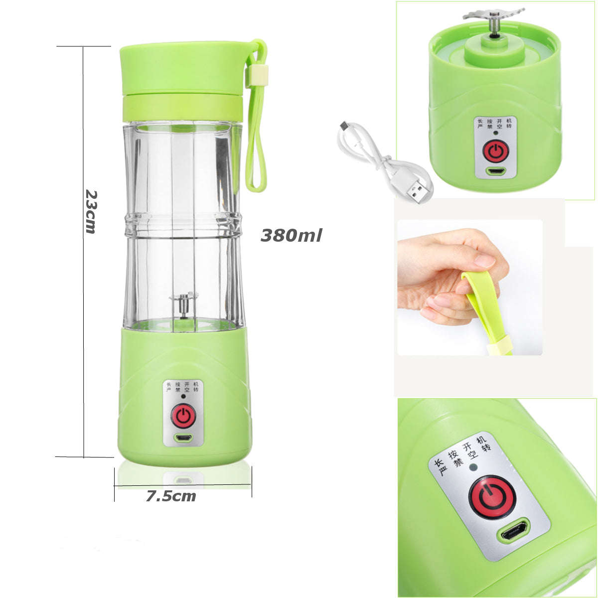 Black Friday- Portable USB Juice Blender 380ml
