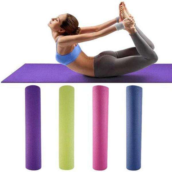 Christmas Sale-Fitness PVC Non-slip 4mm Yoga Mat Pad for Exercise Pilates Gym Leisure Mat