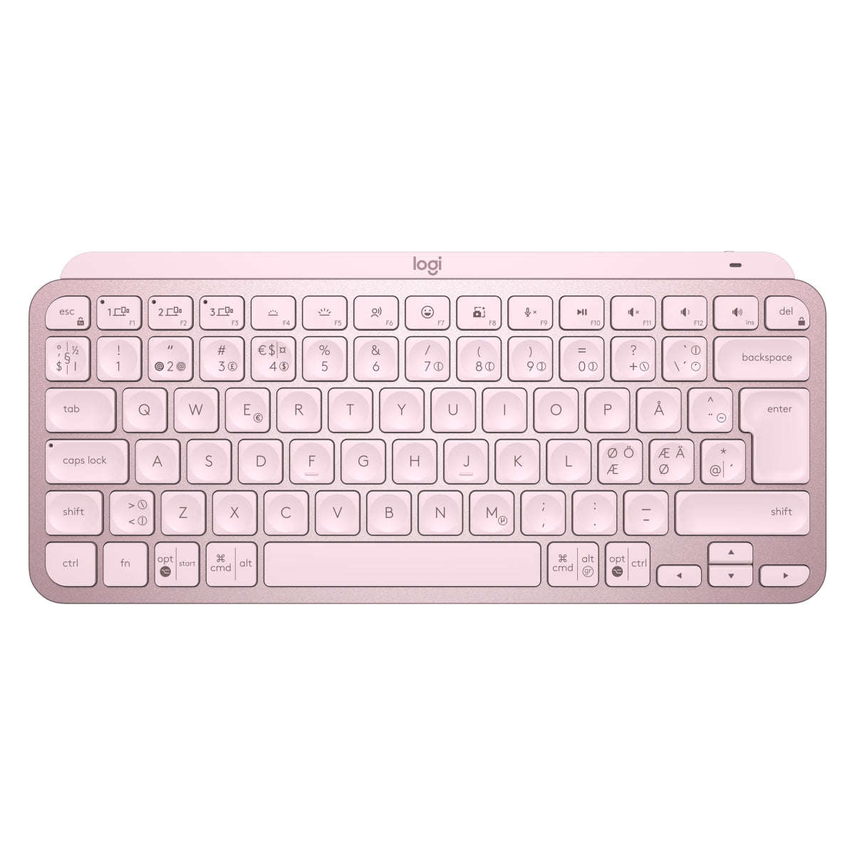 Logitech® MX Keys Mini Minimalist Wireless Illuminated Keyboard - ROSE - 2.4GHZ/BT