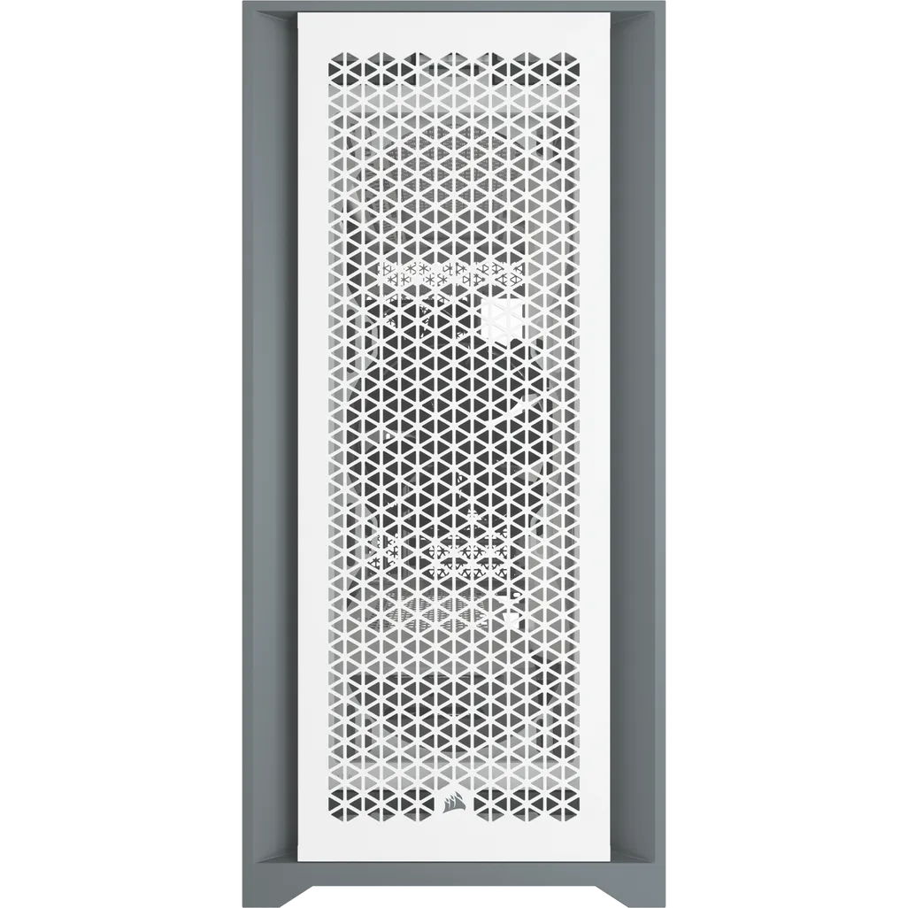 5000D Airflow Tempered Glass Mid-Tower; White - 4x3.5''; 2x2.5''; Up to 360mm Liquid Coolers - AT...