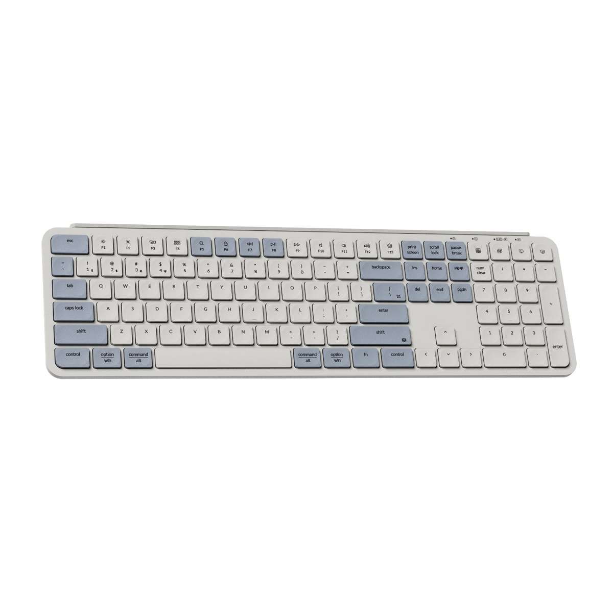 Keychron B6 Pro Ultra-Slim 100% Wireless Keyboard - Retro Blue