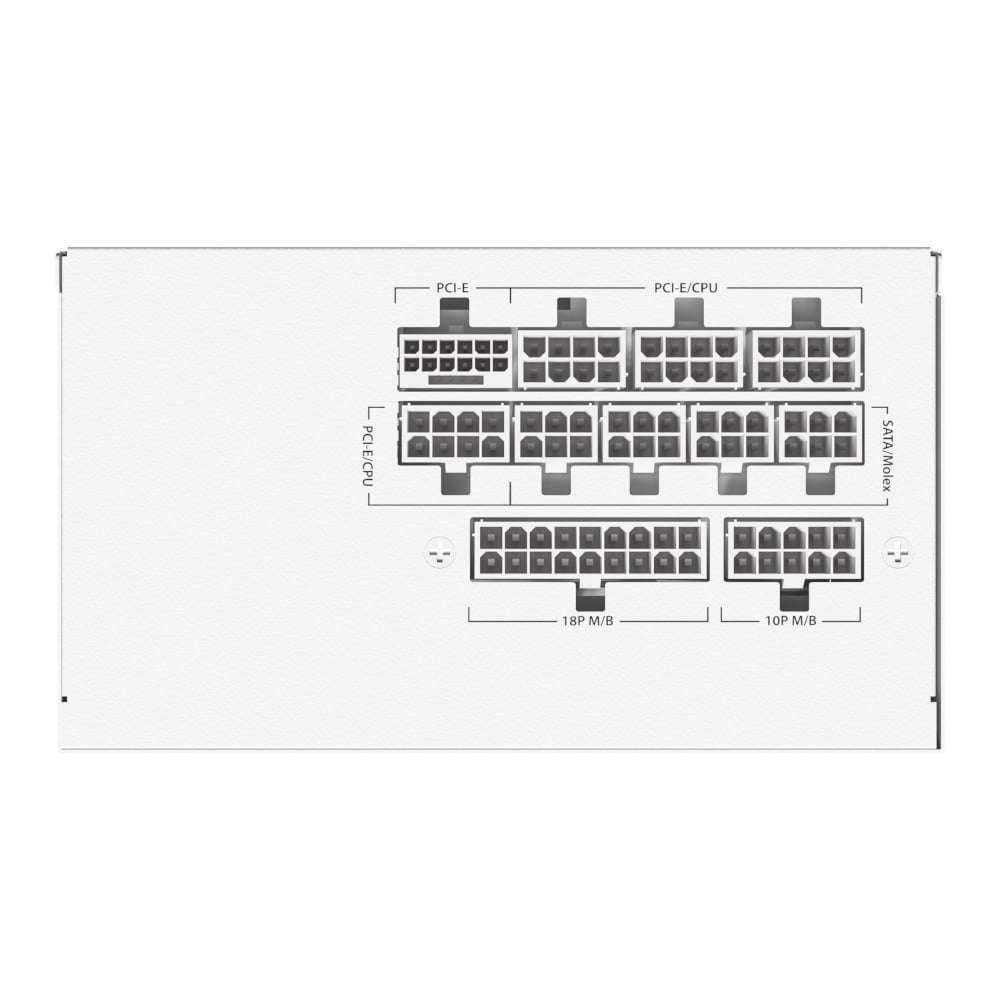 Antec GSK 850W GEN5 ATX3.1 and PCIE5.1 80 Plus Gold Fully Modular White