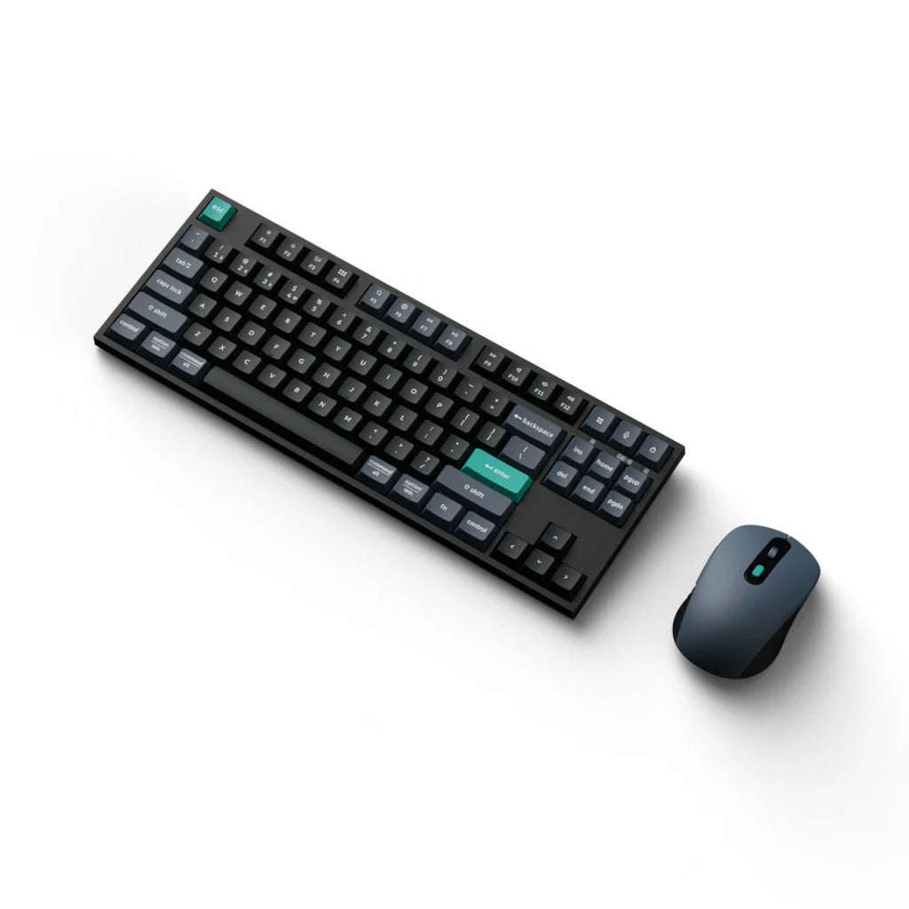 Keychron B33 80% TKL Wireless Keyboard and Mouse Combo  Black/Green