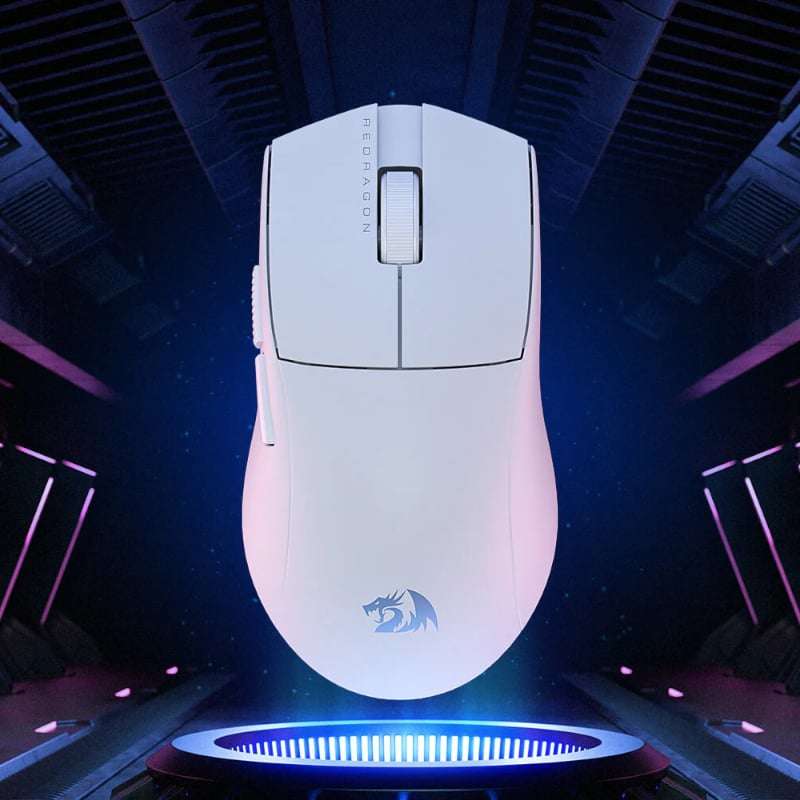 REDRAGON M916 PRO 1K 3-Mode Wireless Gaming Mouse - White